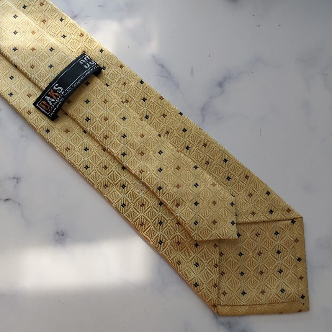 DAKS 닥스 실크 레몬 패턴 넥타이 9.7cm A+등급 K2368 상품이미지8