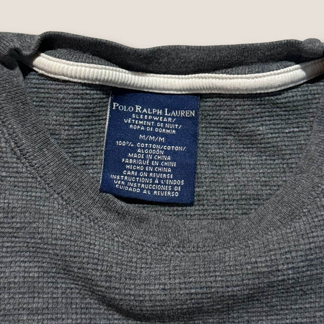 Polo Ralph Lauren 그레이 와플 롱슬리브 티셔츠 (M) 상품이미지5