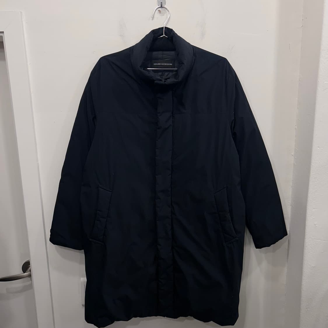 지오지아 구스다운 무광 하이넥 롱패딩 상품이미지2