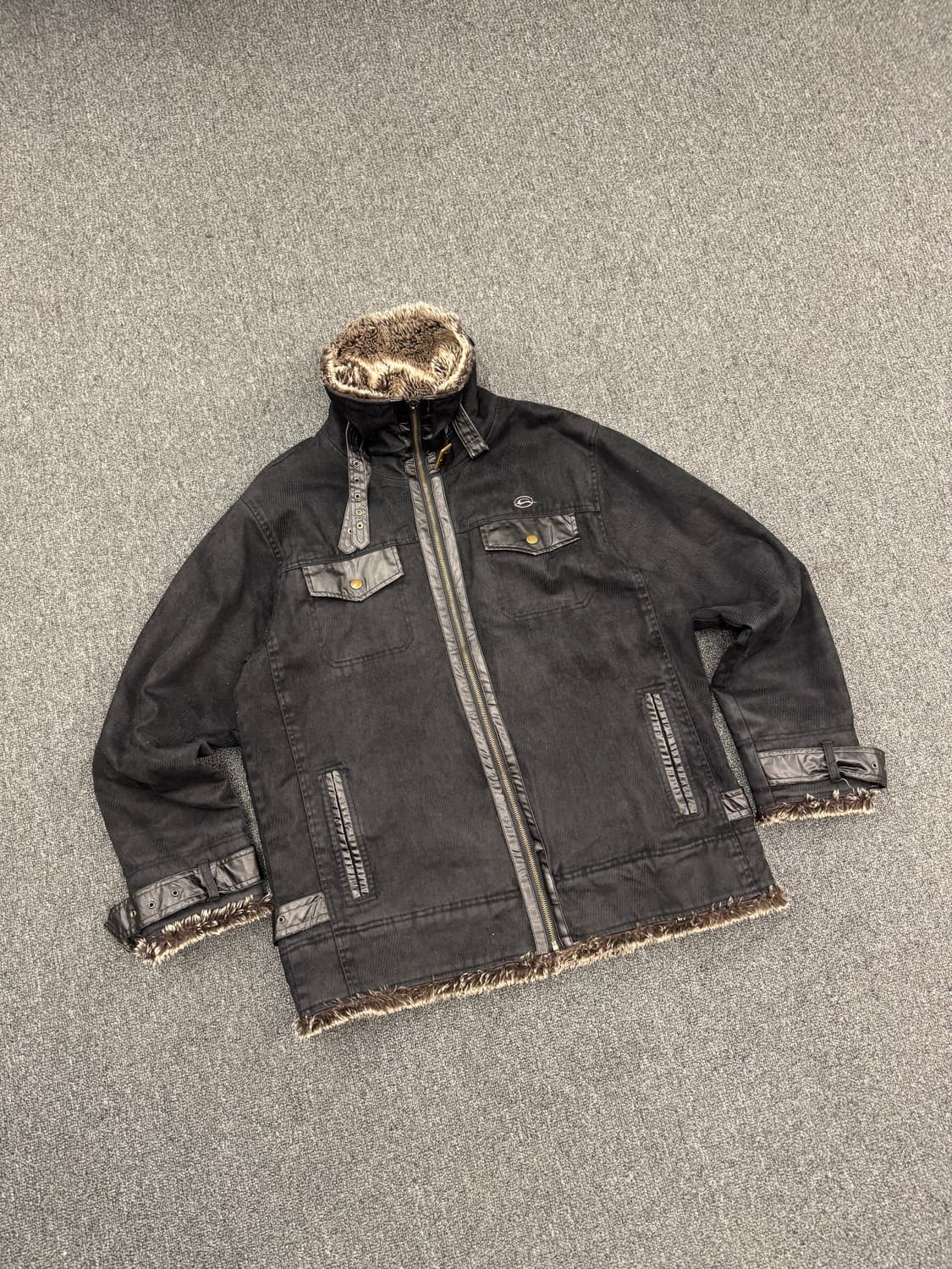 XL)IMPALA 빈티지 Y2K 무스탕(버클X) 상품이미지1