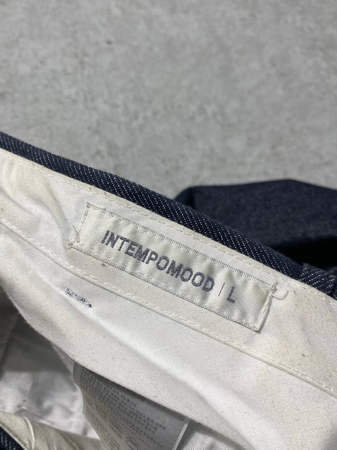 [32] Intempomood 인템포무드 커브드 데님팬츠 상품이미지9