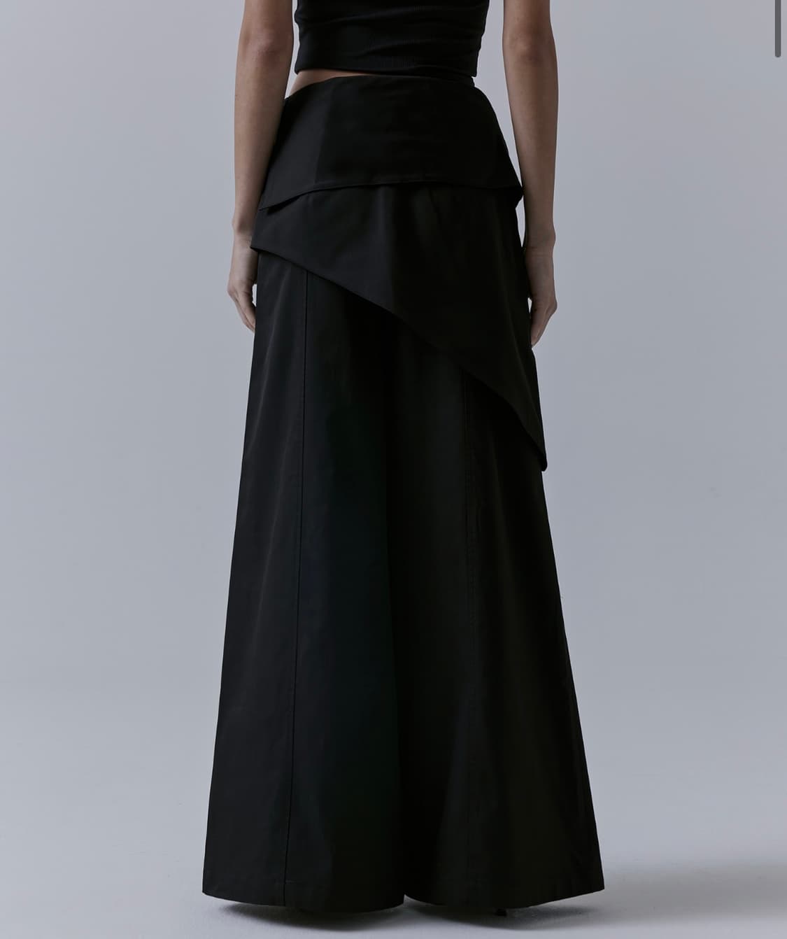 트리밍버드) Belted Layered Wrap Pants BK 2 상품이미지2