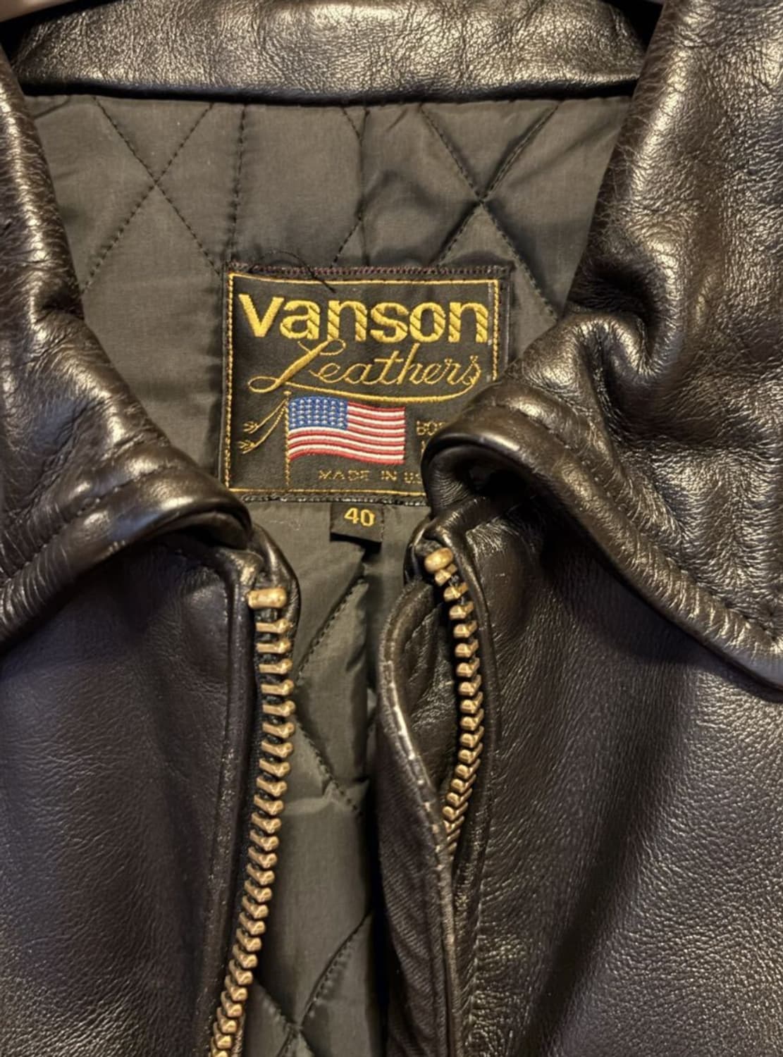 Vanson Leathers 밴슨 9D 가죽 자켓 상품이미지2