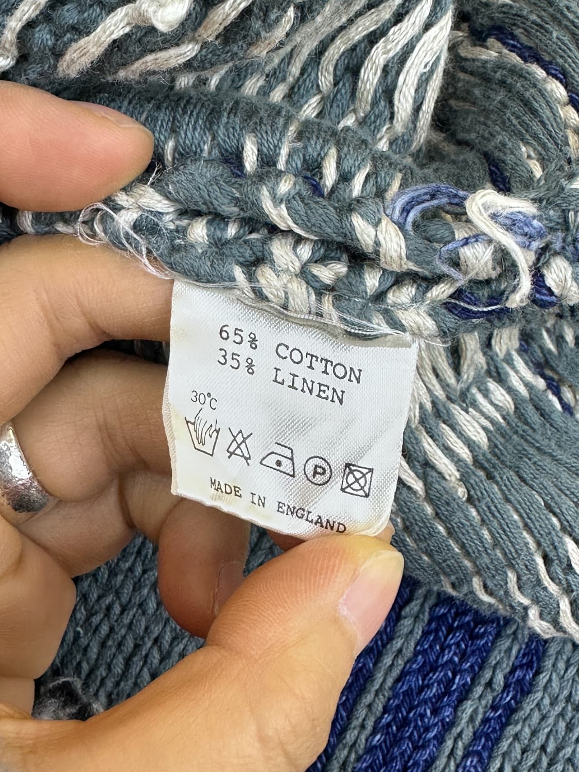 Assets London 플레이드 체크 리넨 집업 가디건 상품이미지6