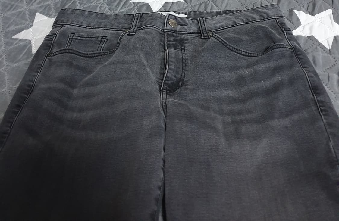 게스 스판 워싱 슬림 스트레이트 데님팬츠 흑청 (34) 상품이미지2