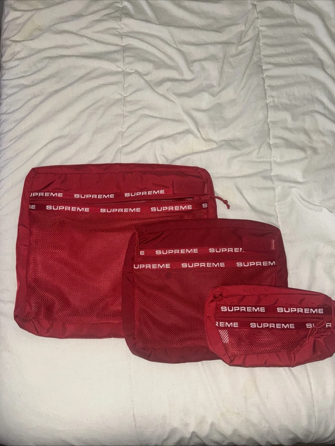 22FW 슈프림 라지 하울 토트백 레드 상품이미지5