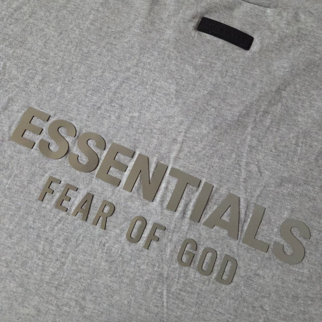 피어오브갓 에센셜 브이넥 오버 반팔 티셔츠 M 라이트헤더그레이 상품이미지5