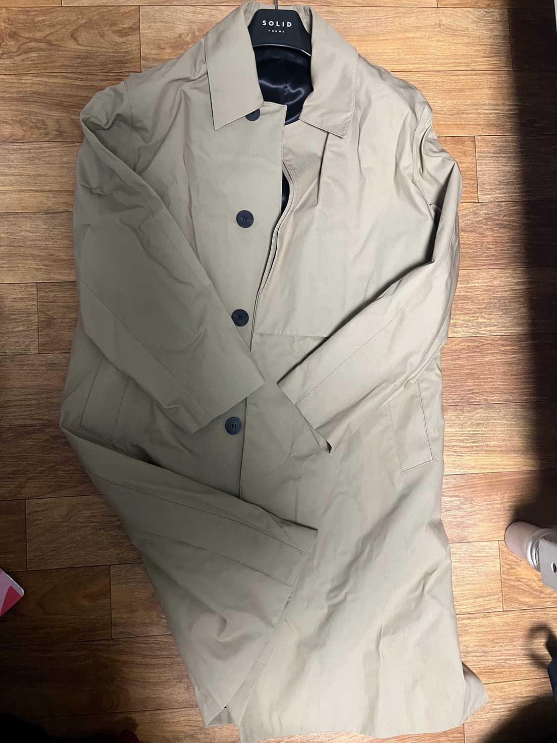 솔리드옴므 베이지색 코트 46 상품이미지1