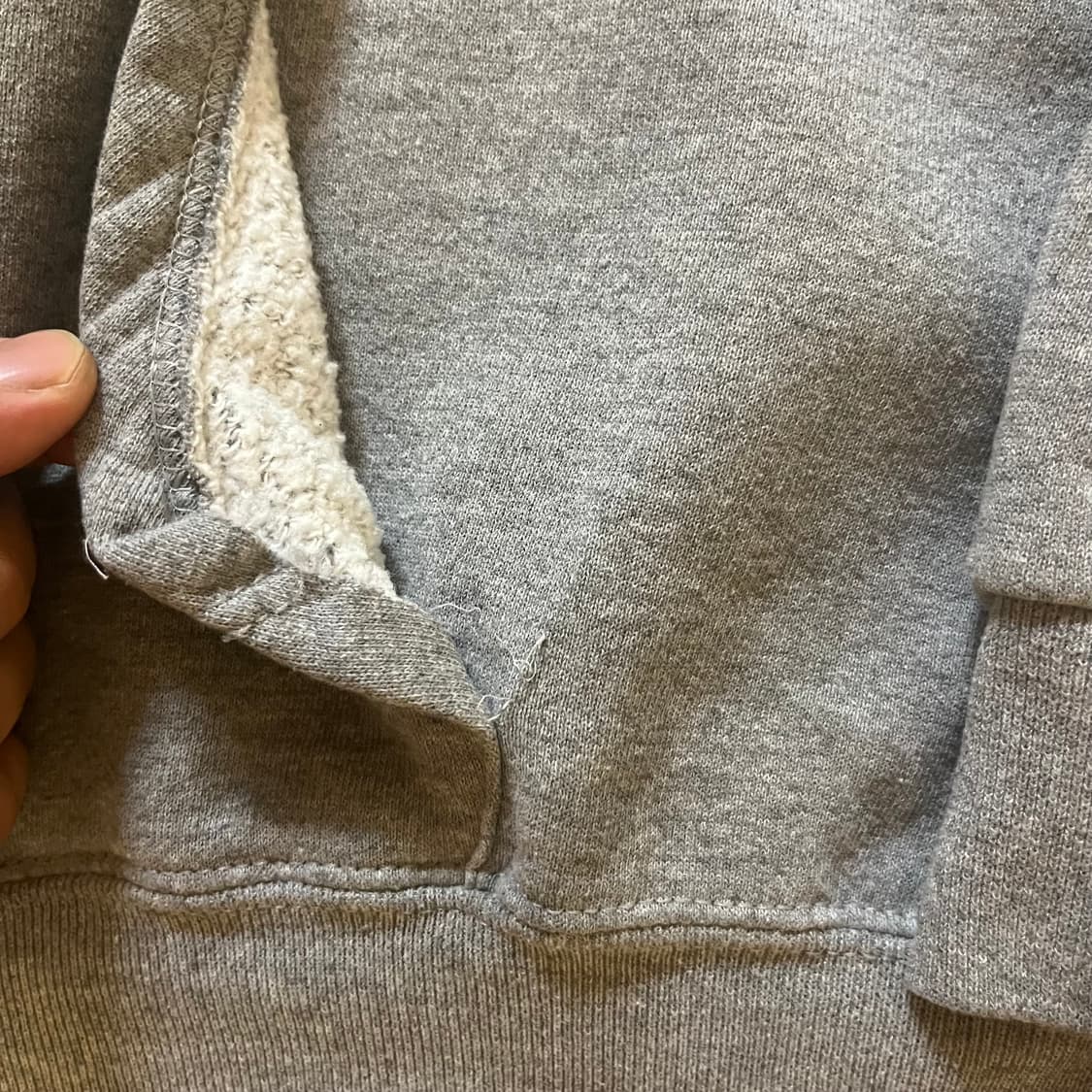 [XL] 90s 빈티지 러셀 후드집업 그레이 상품이미지3