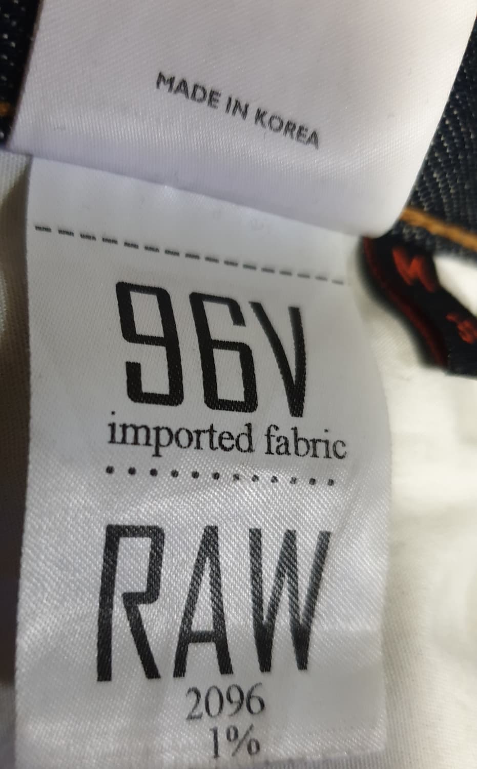 (16s) 플랙 베를린 96V 셀비지 RAW 슬림스트레이트 데님진(31) 상품이미지9