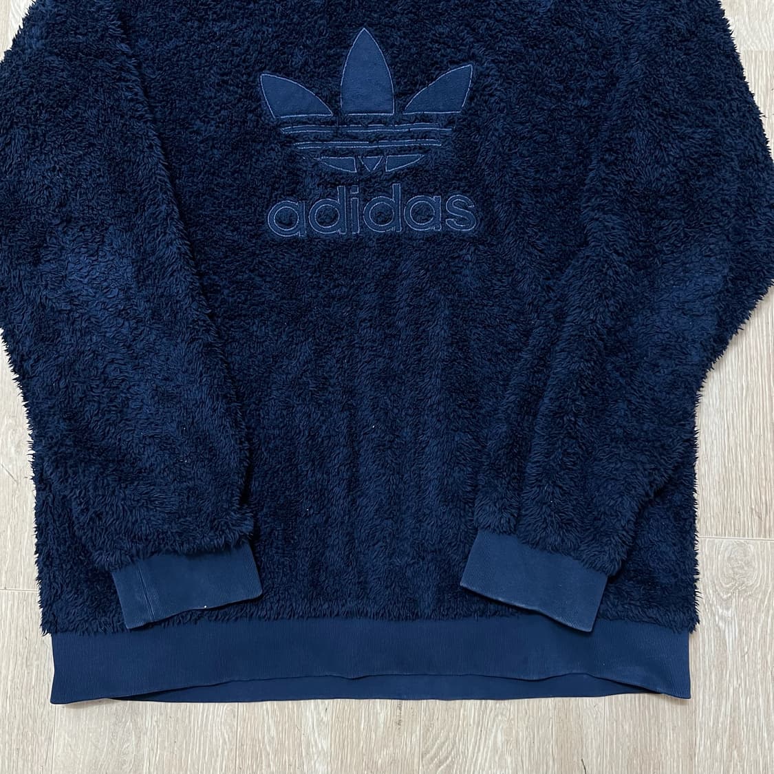아디다스 빅로고 쉐르파 양털 후리스 후드티 L/100  상품이미지3