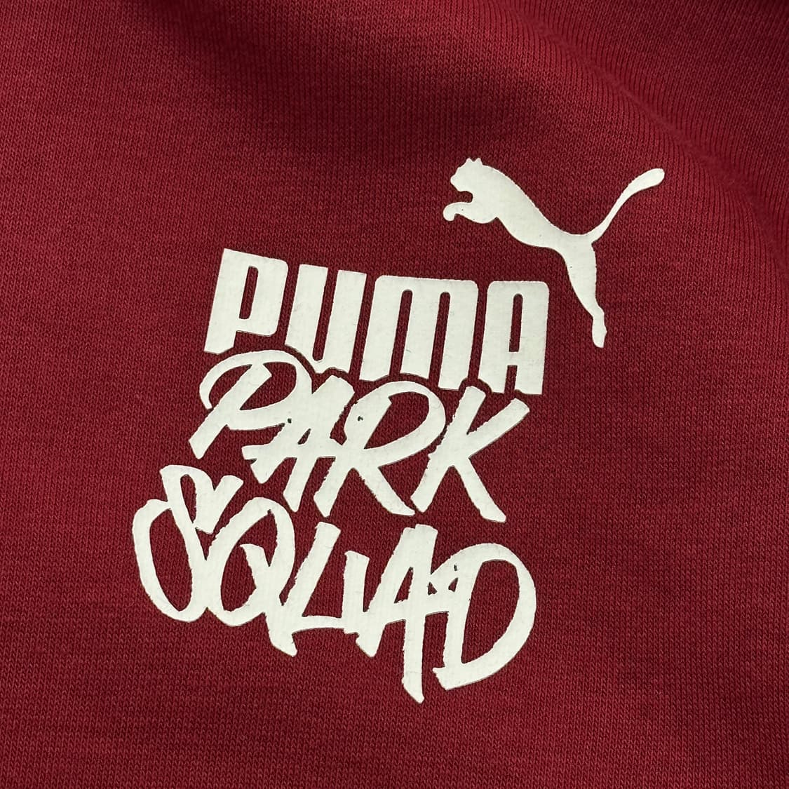 푸마 Y2K 로고 프린팅 빈티지레드 러블리 후드티 상품이미지3