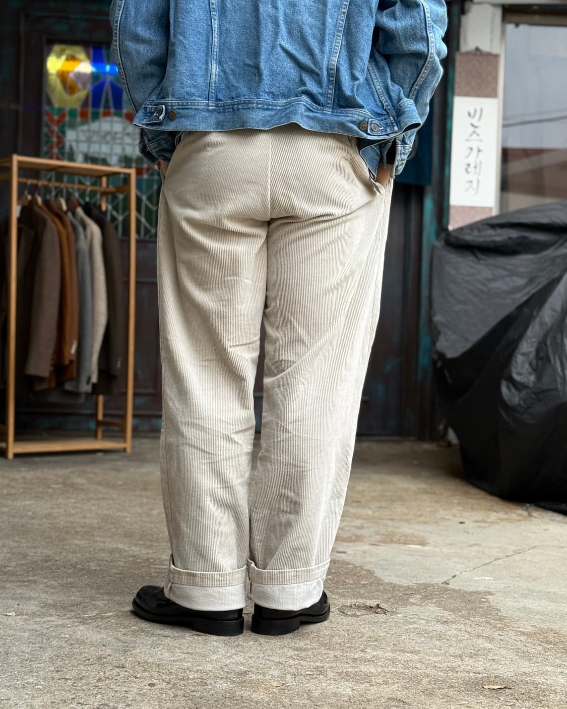 90‘s 폴로 랄프로렌 투턱 코듀로이 앤드류 팬츠 32 상품이미지9