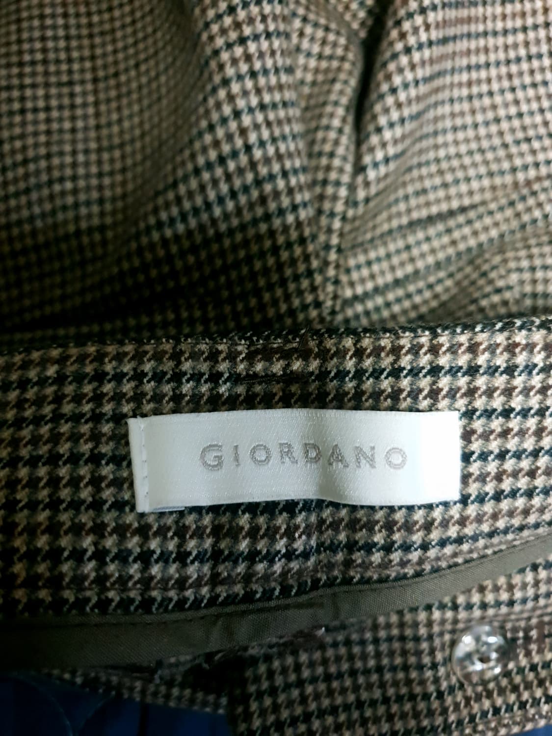 지오다노 우먼 하운드투스 핀턱 와이드핏 슬랙스 브라운 (28) 상품이미지5