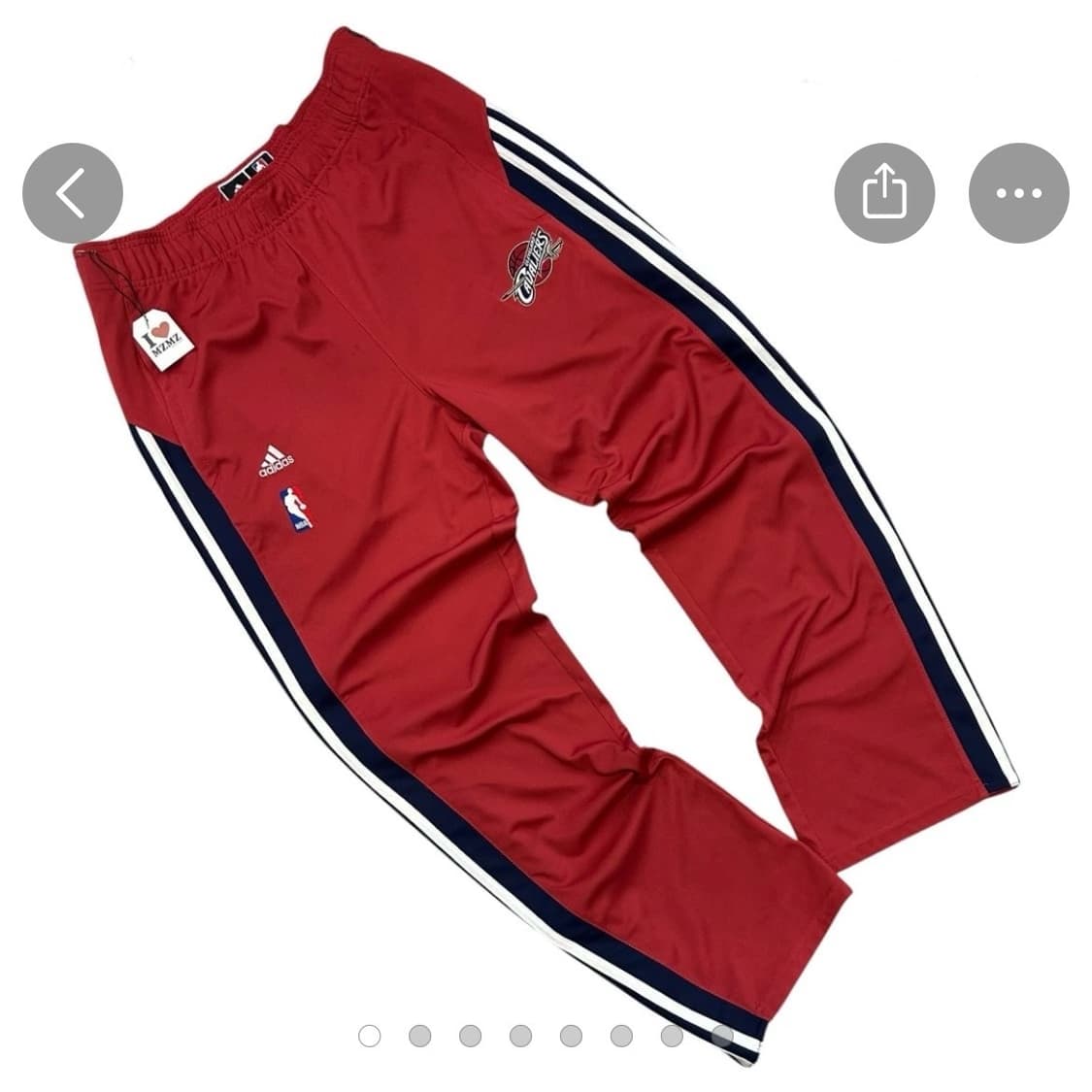 [S] 아디다스 NBA 버튼 트랙 팬츠 레드 A259 상품이미지1