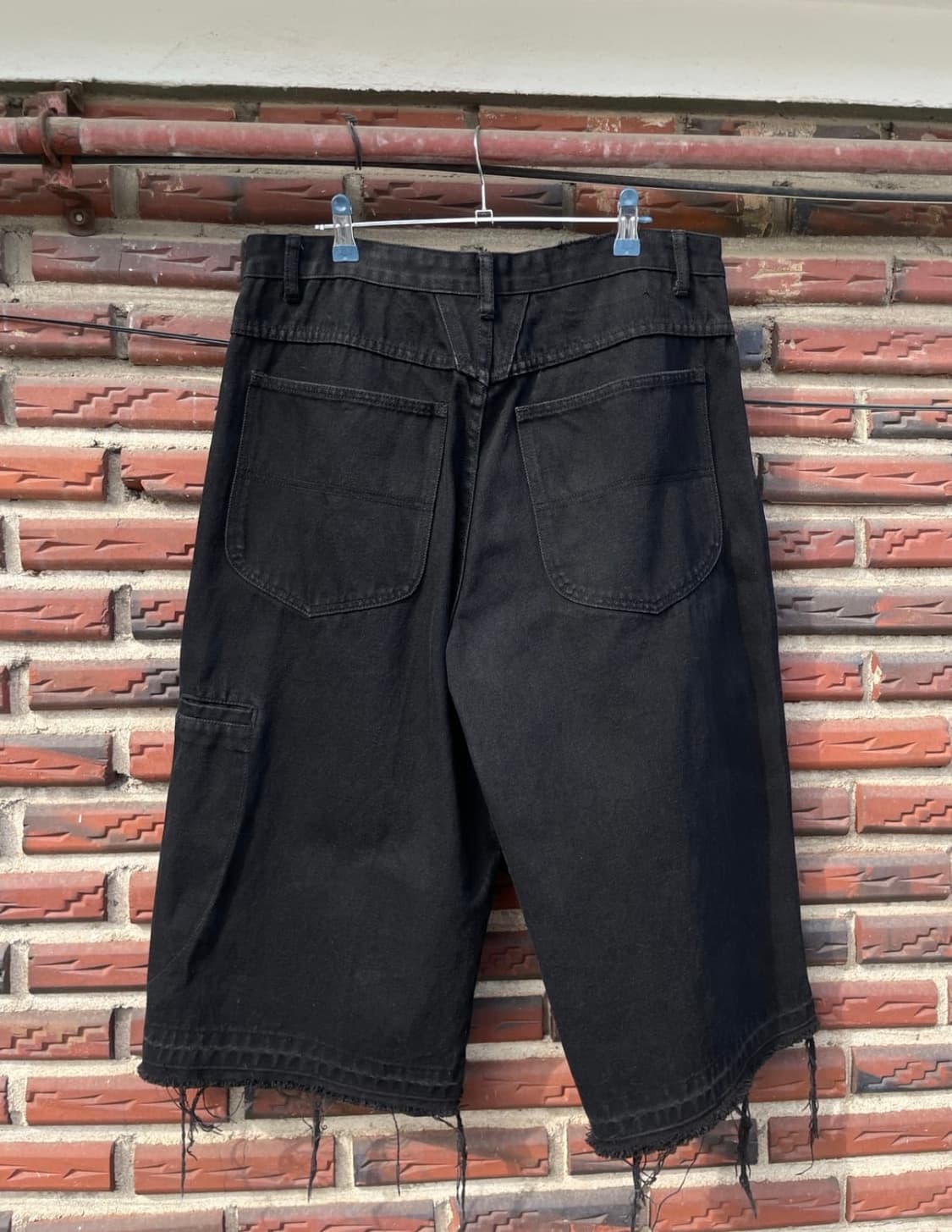 00s 빈티지 마리떼 블랙 버뮤다 팬츠 상품이미지2