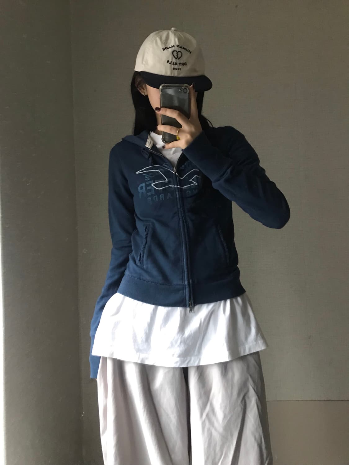 홀리스터 네이비 딱붙핏 후드집업 상품이미지5