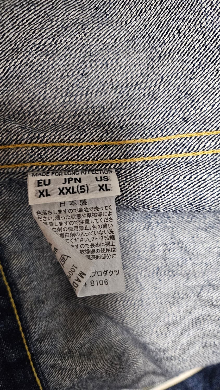 오어슬로우 1세대 데님자켓 5 사이즈 상품이미지3