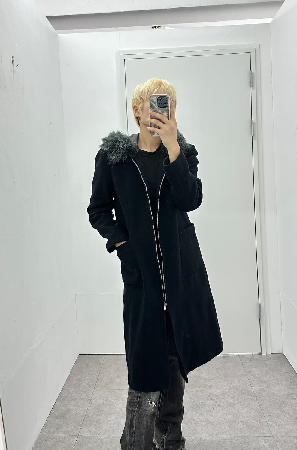 DEAN & DELUCA grunge fur coat 상품이미지3