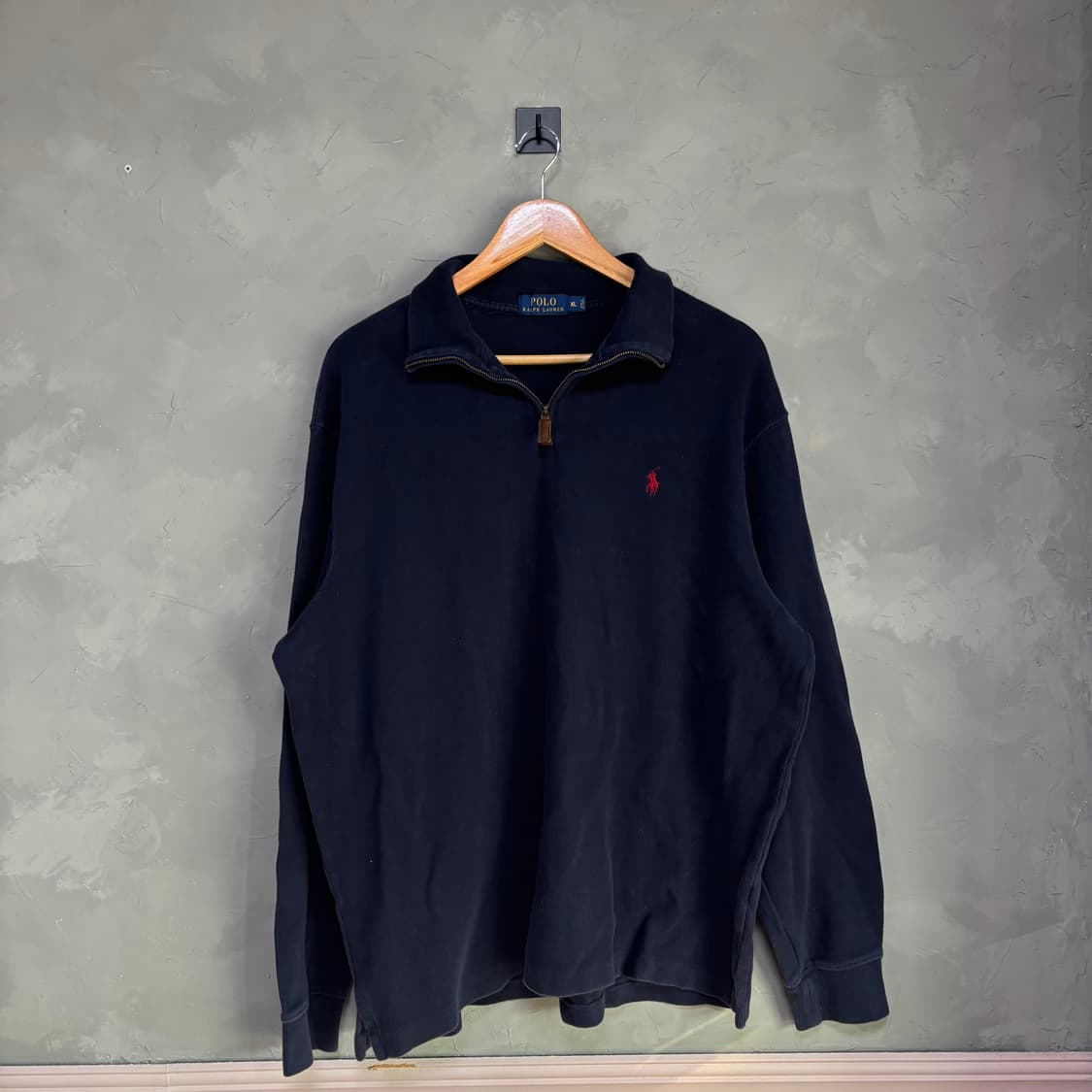 폴로 랄프로렌 반집업 니트 네이비 상품이미지1