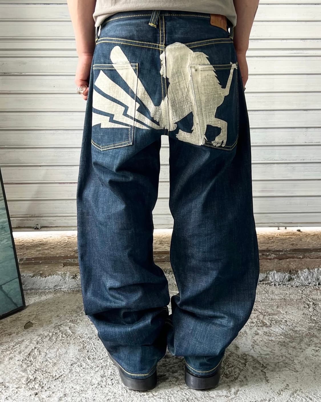 SANTASTIC! 🏏🐒 saru denim pants 상품이미지1