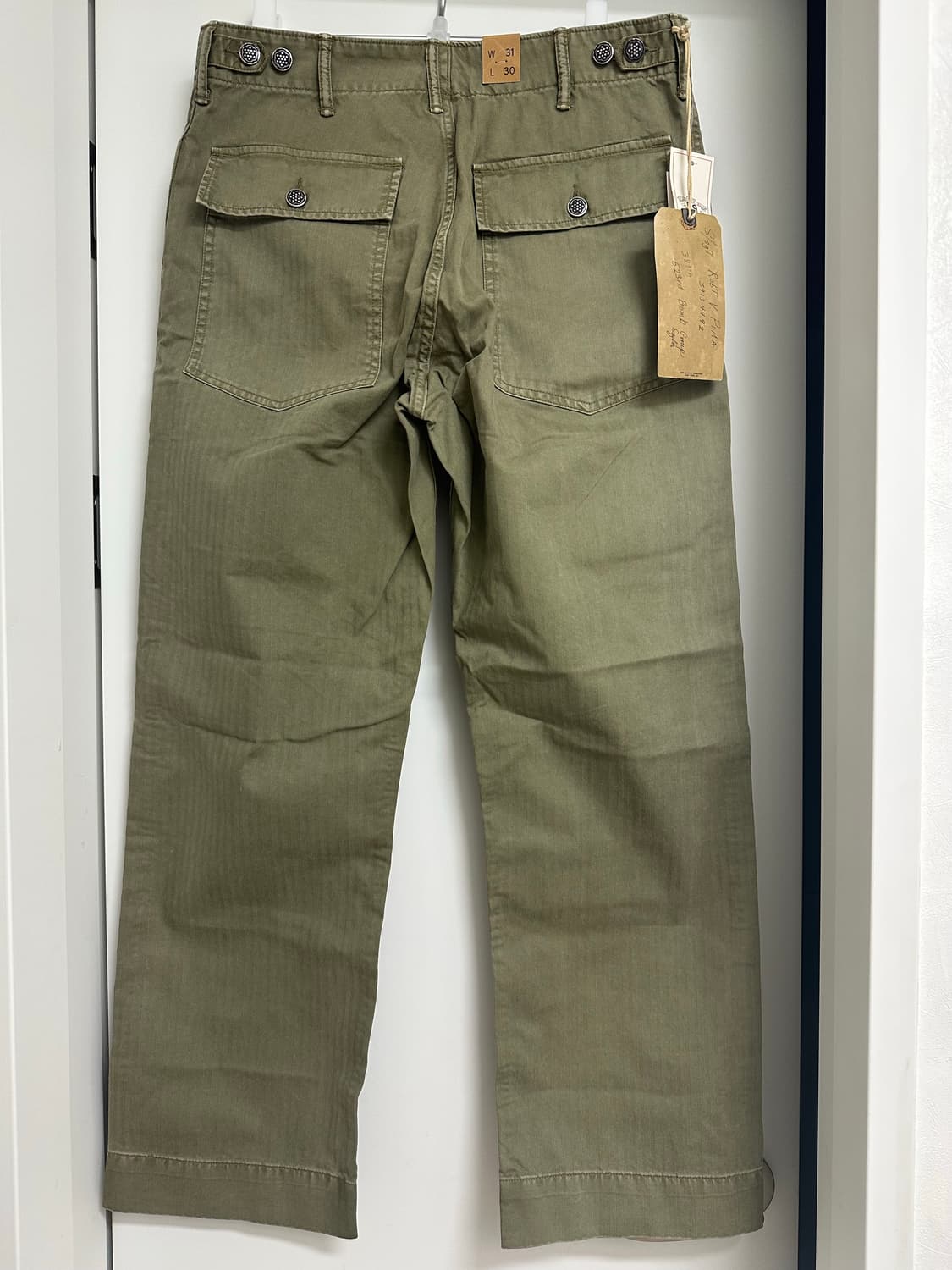 RRL 더블알엘 헤링본 퍼티그 팬츠 W31 L30 상품이미지3