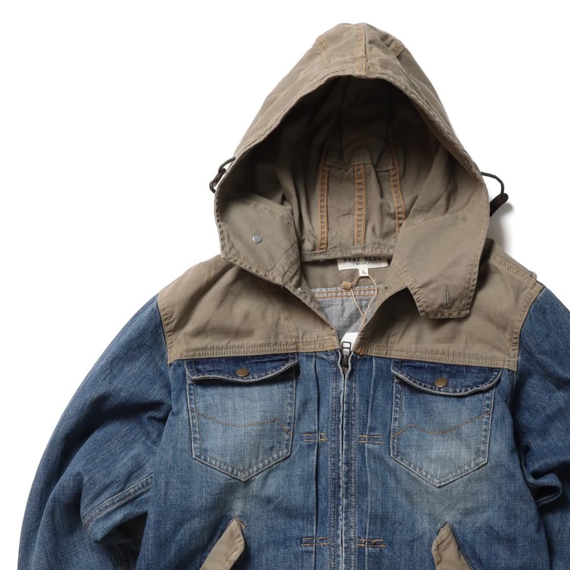 아비렉스 Avirex Type Blue Denim Hood Zip Up  상품이미지3
