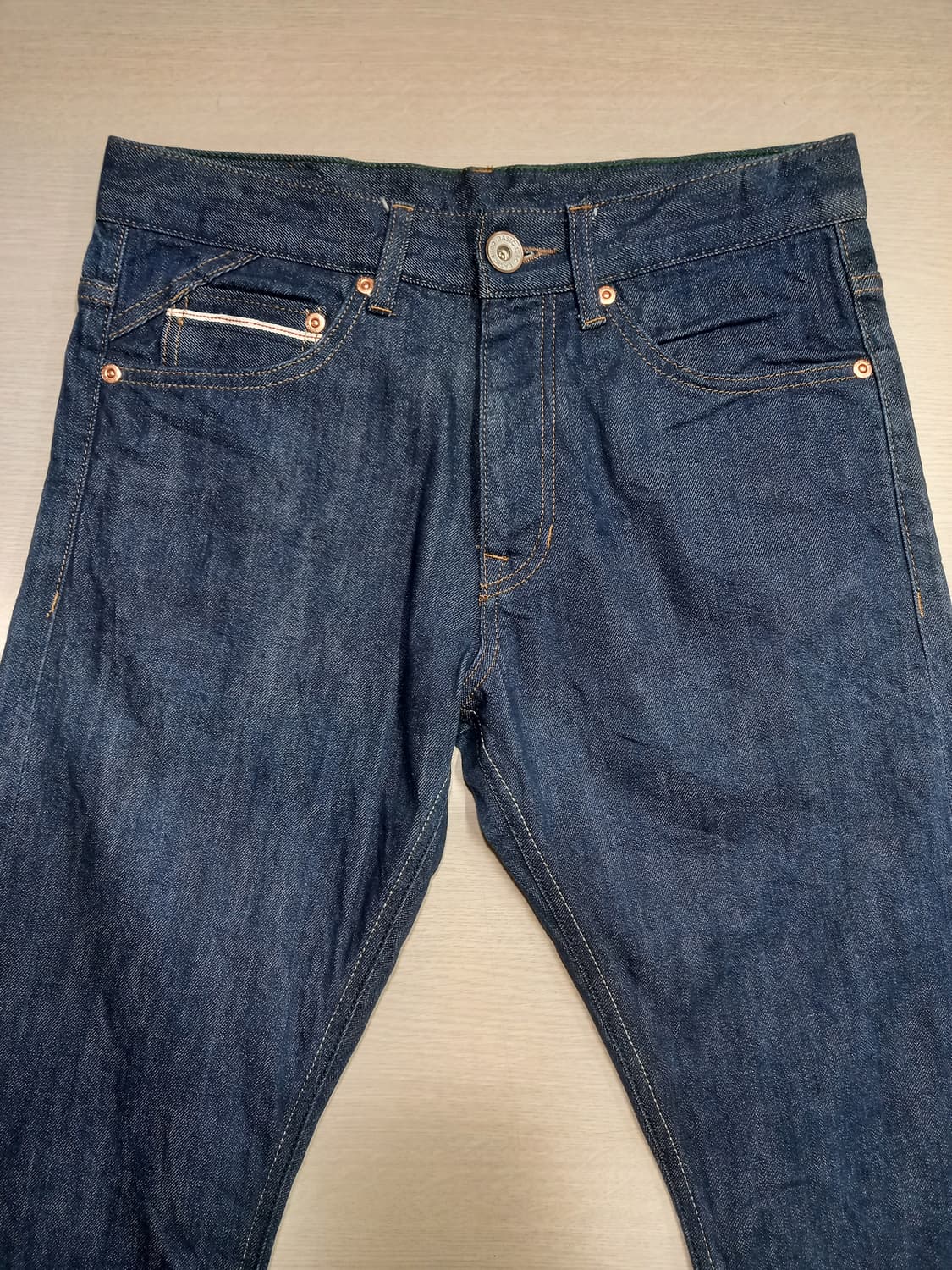 28 새상품 SPAO 셀비지 스판 슬림일자진 28-913 상품이미지3