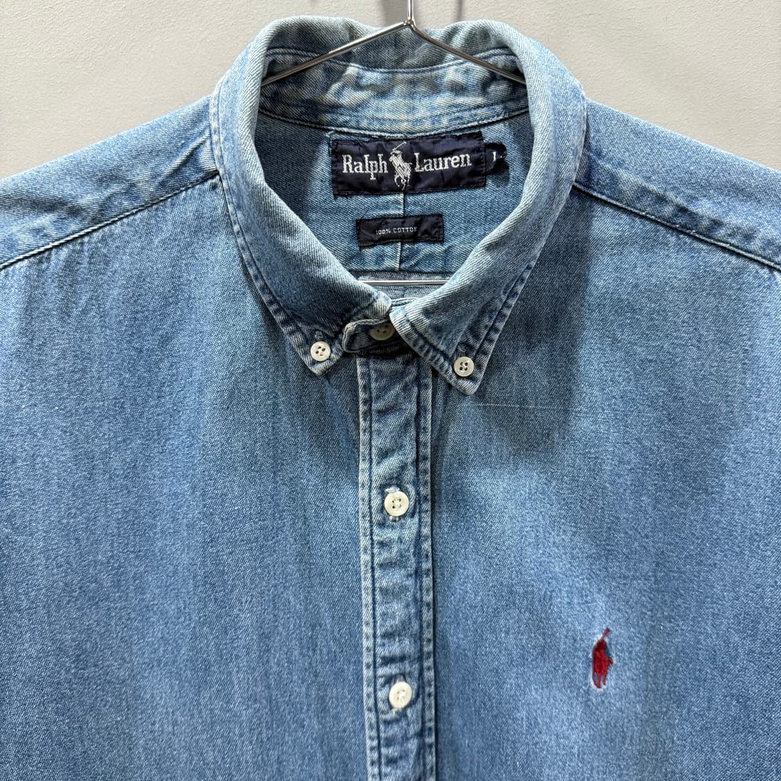  L 폴로 랄프로렌 데님 셔츠 청남방 상품이미지3
