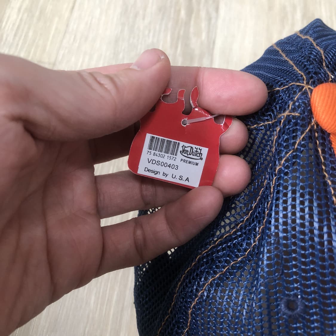 (OS) 00's 새상품 본더치 Von Dutch 오렌지 트러커 메쉬캡 상품이미지5