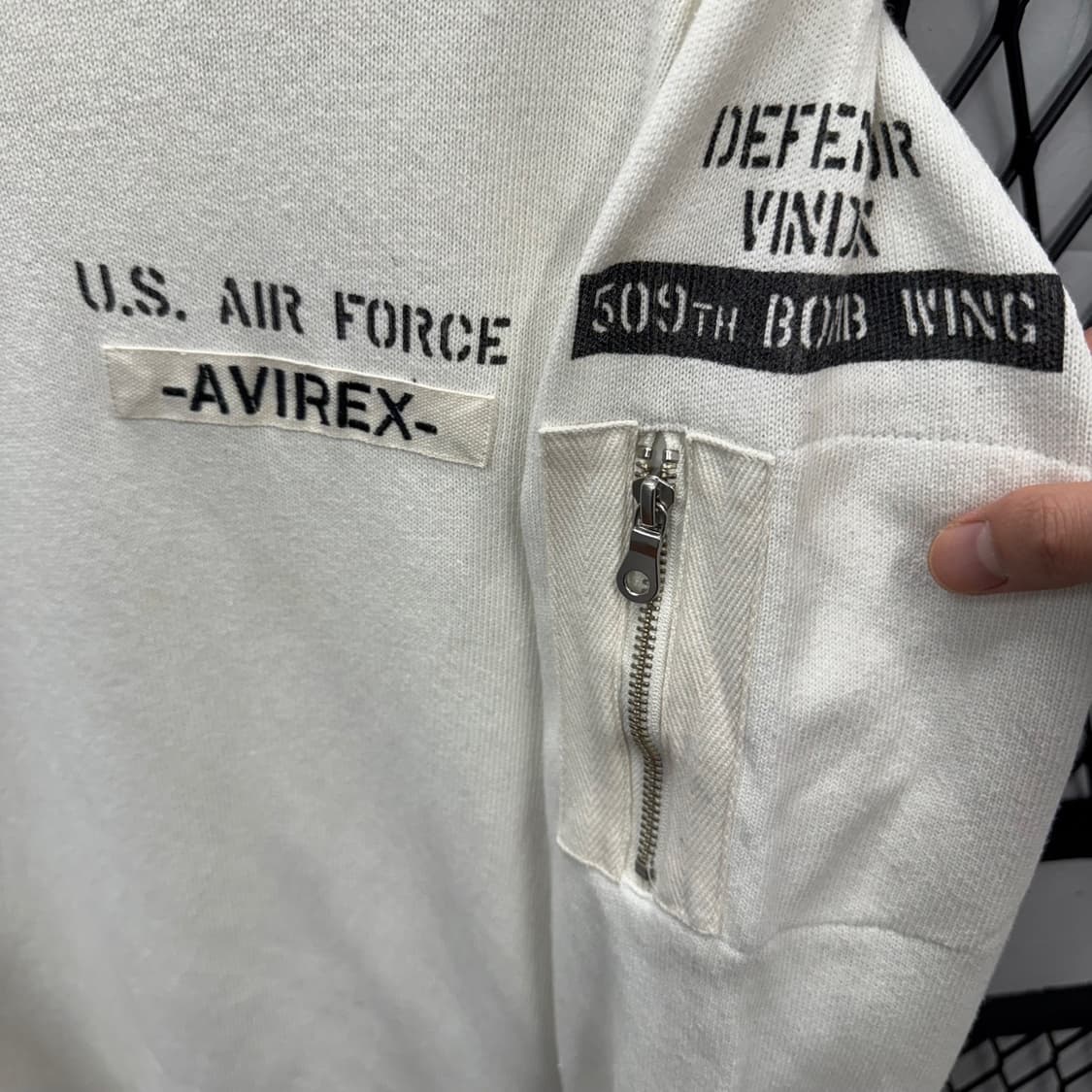 21F/W 아비렉스 스웻셔츠 스쿼드론 시리즈 밀리터리 맨투맨 상품이미지5