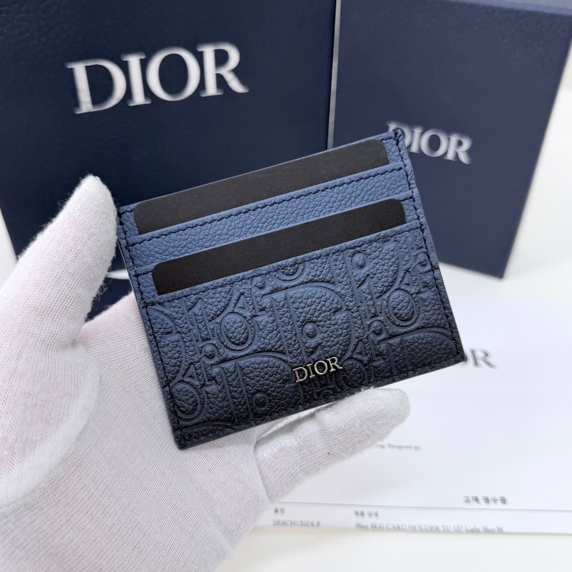 [미사용/선물가능] 26SS 디올 그라데이션 그래비티 레더 카드지갑 상품이미지2
