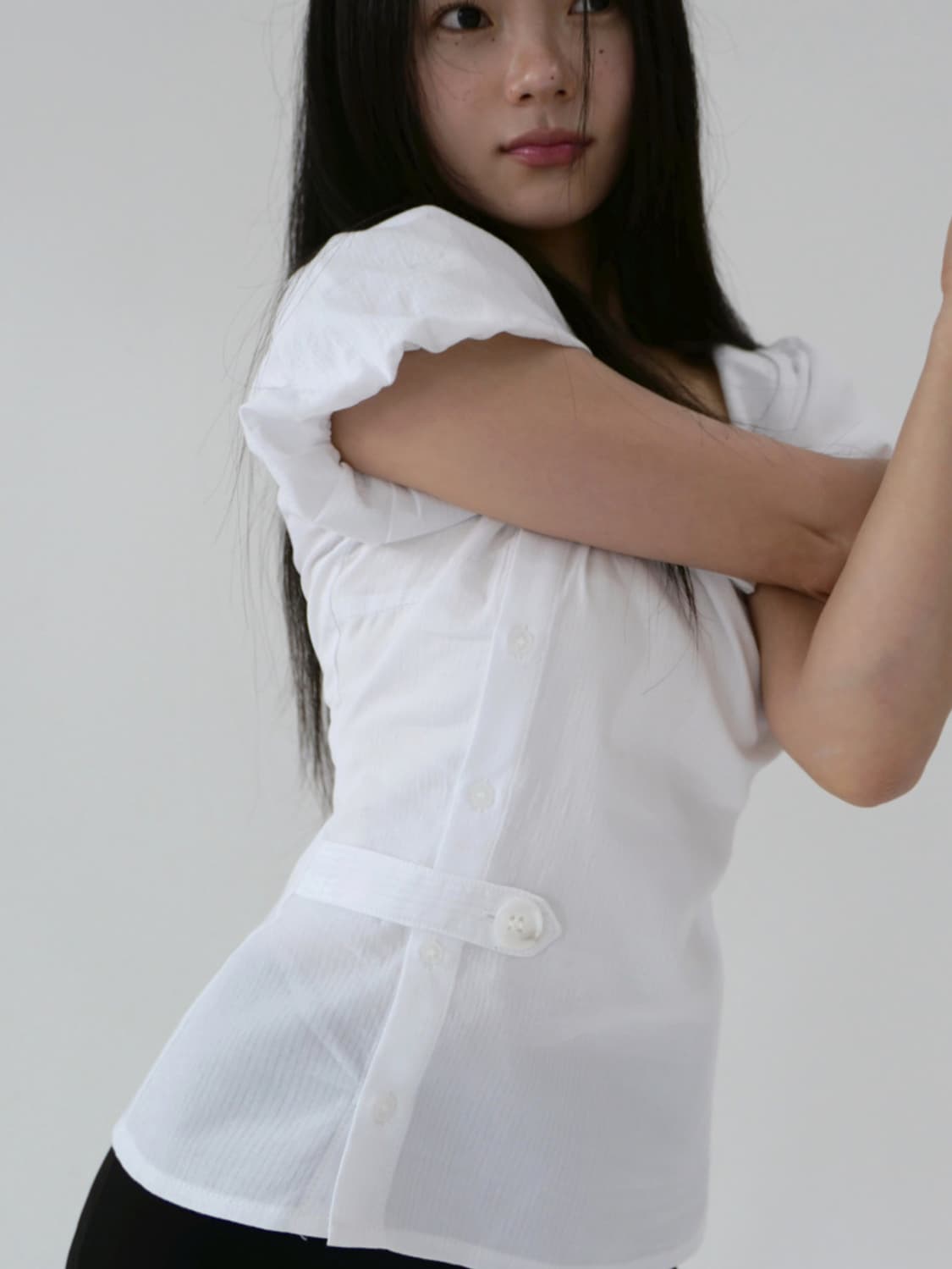 베이비랩 clover bl White Stripe 클로버 블라우스  상품이미지1