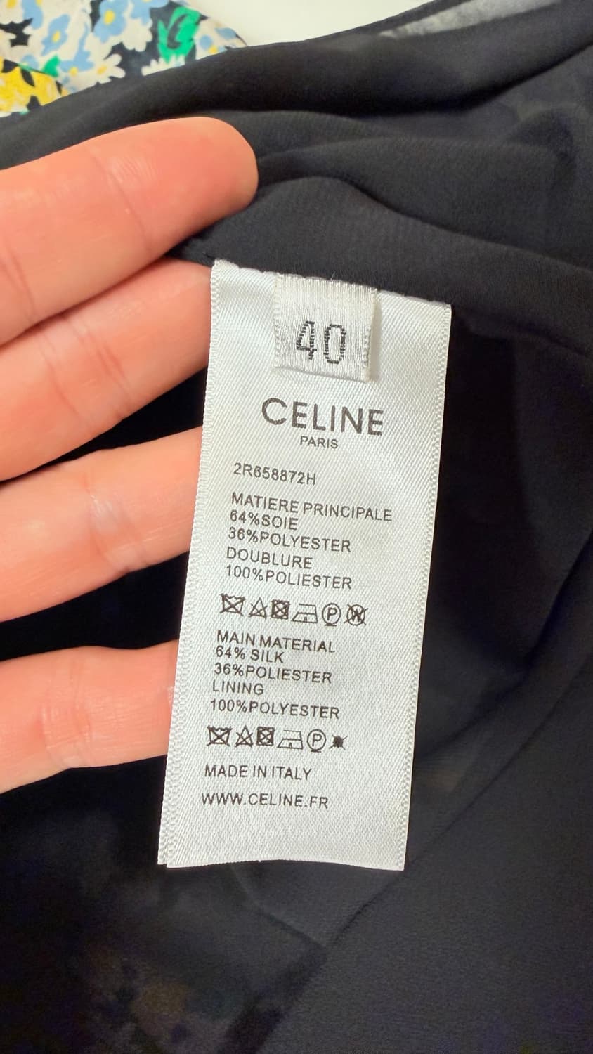 정품 셀린느CELINE 실크 자카드 원피스 40 정가 420만원대 상품이미지5