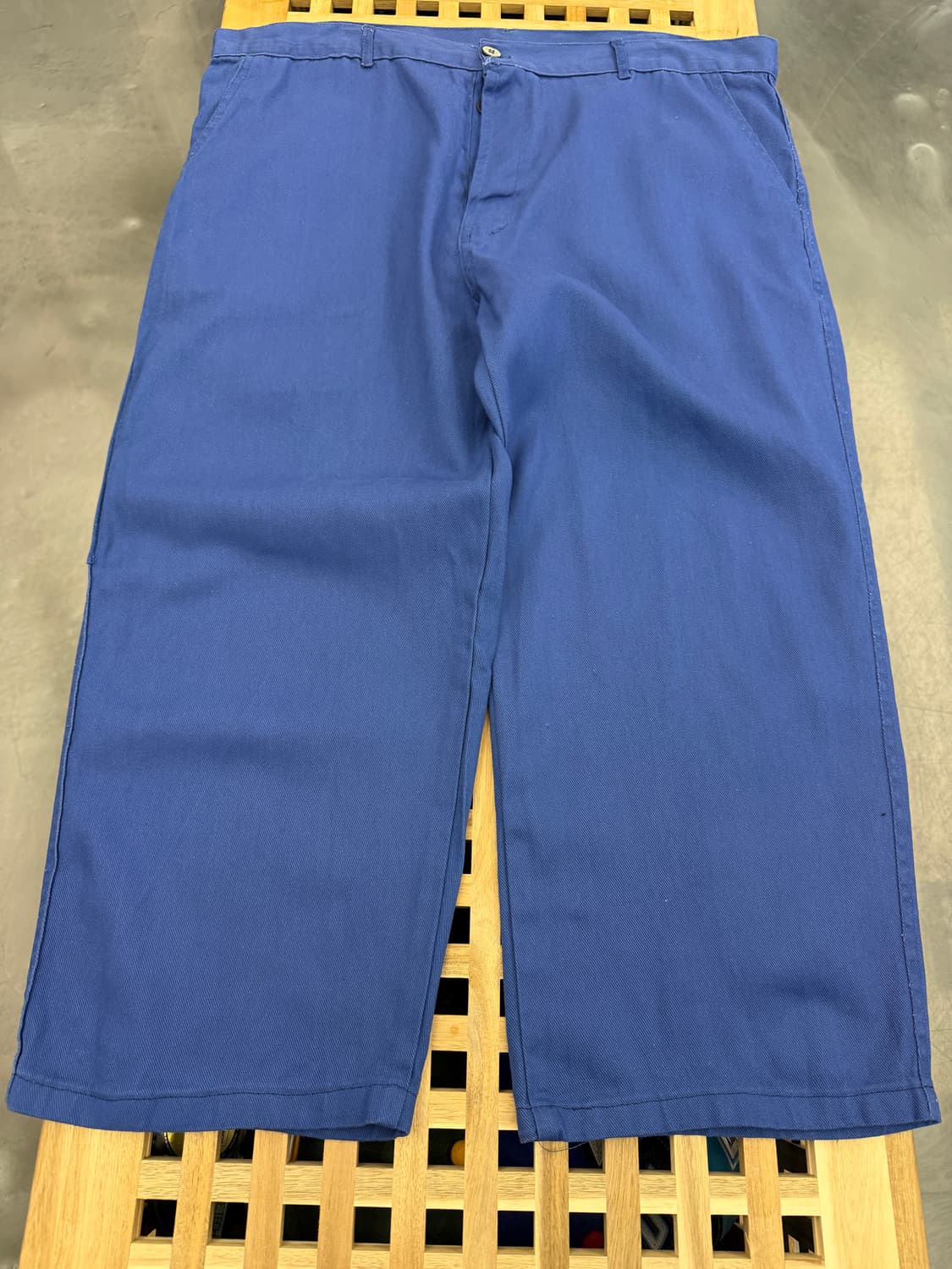 1990s EUROPEAN WASHED BLUE 프렌치워크팬츠 상품이미지4