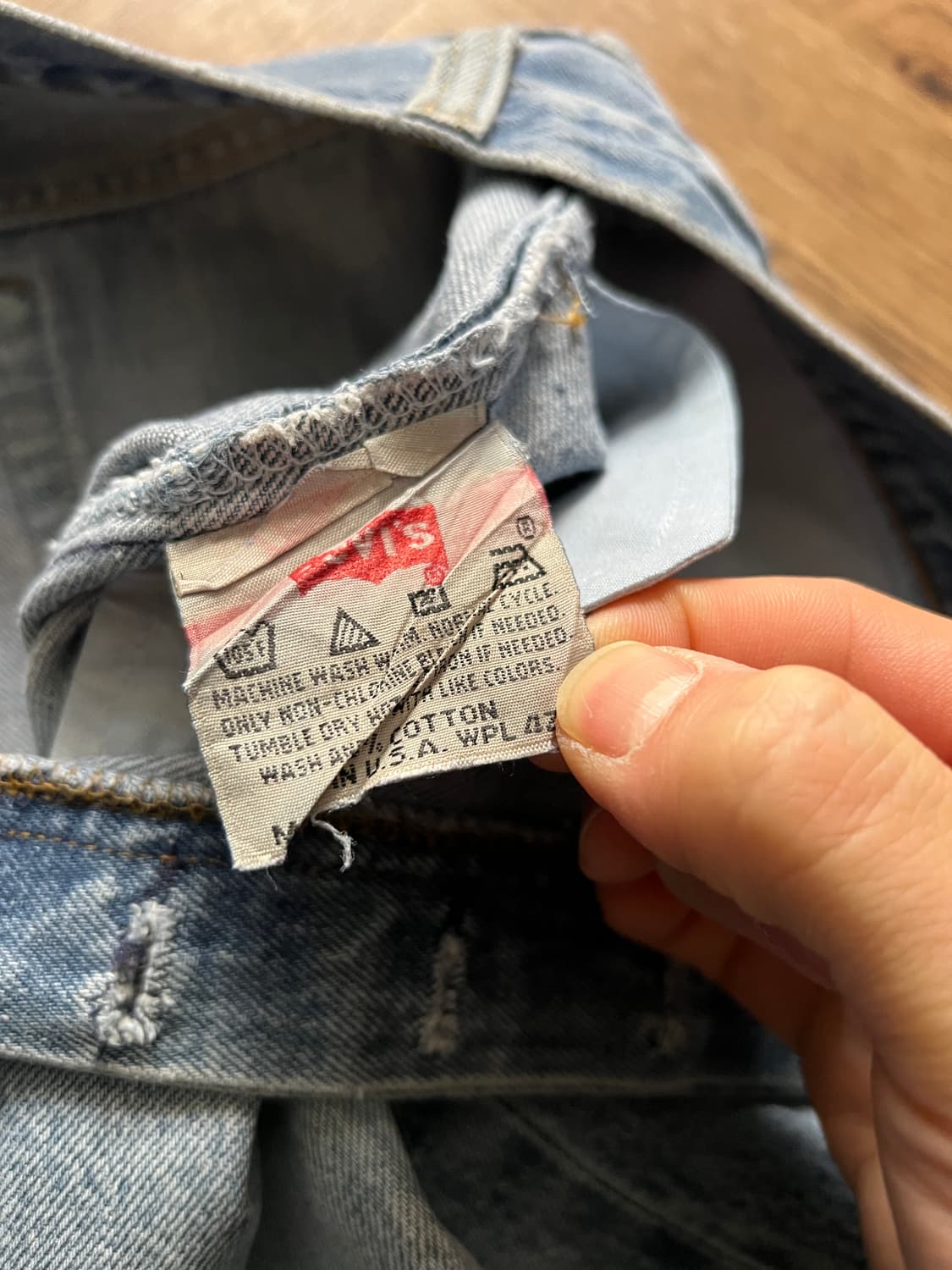 [36]90's 리바이스 501 USA Made 데님팬츠 S27 상품이미지4