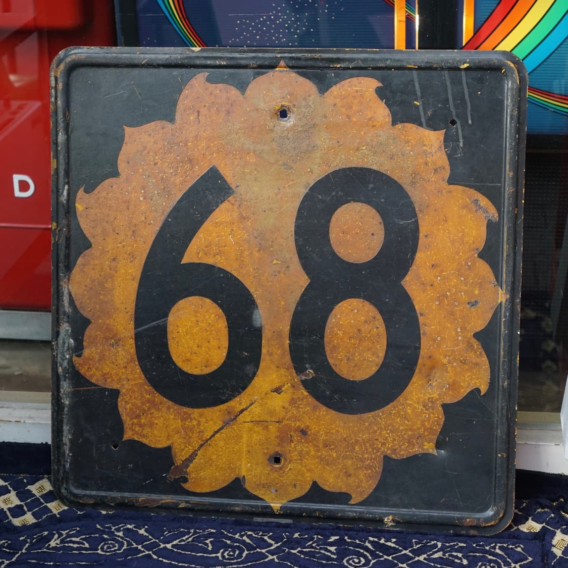 빈티지 소품 미국 68번 국도 금속 간판  상품이미지4