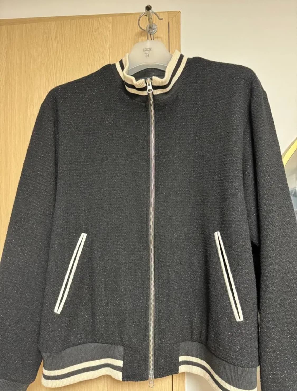 유스 블랙 트위드 자켓 M 상품이미지2