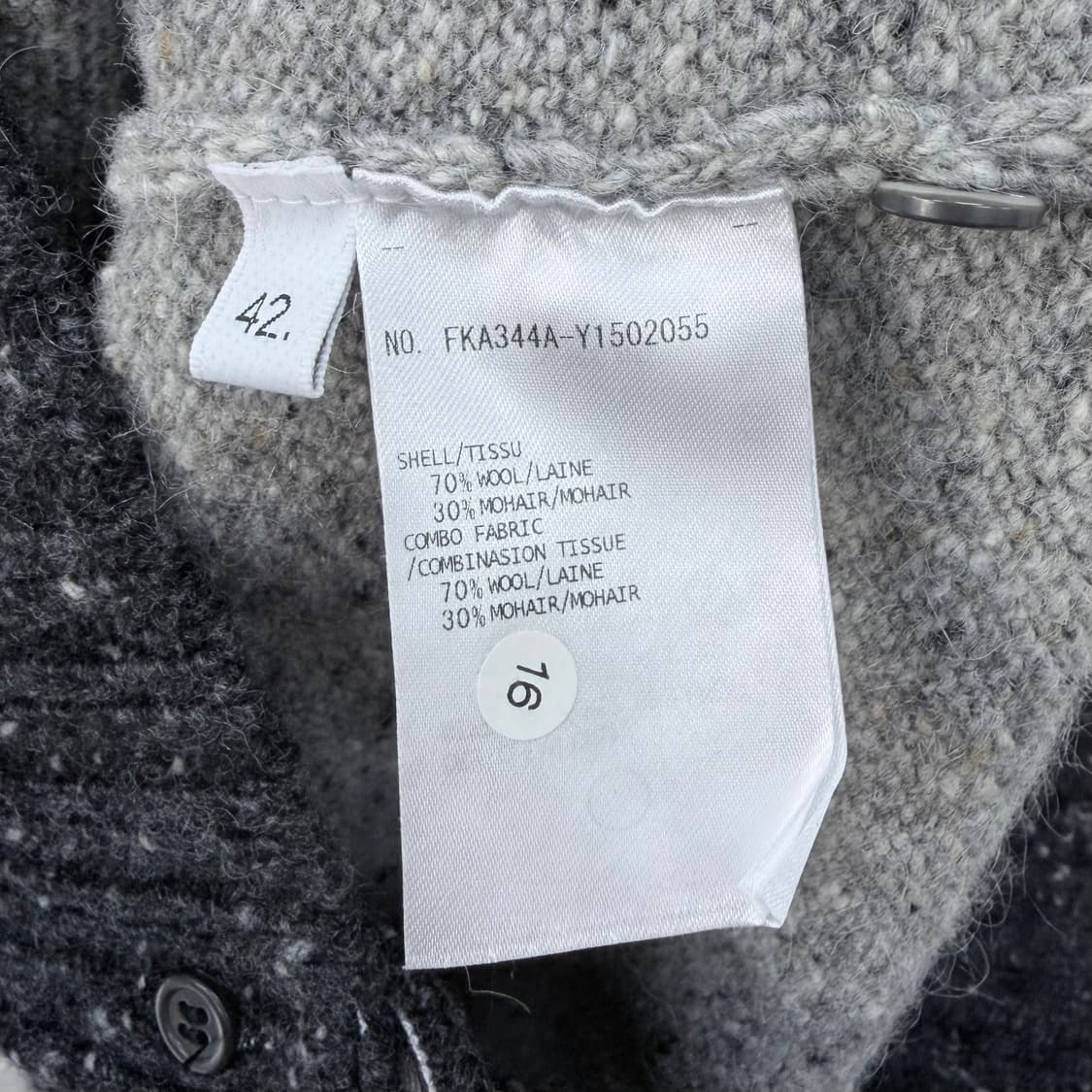 [미사용/42] 톰브라운 사선완장 여성 모헤어 트위드 니트 상품이미지7