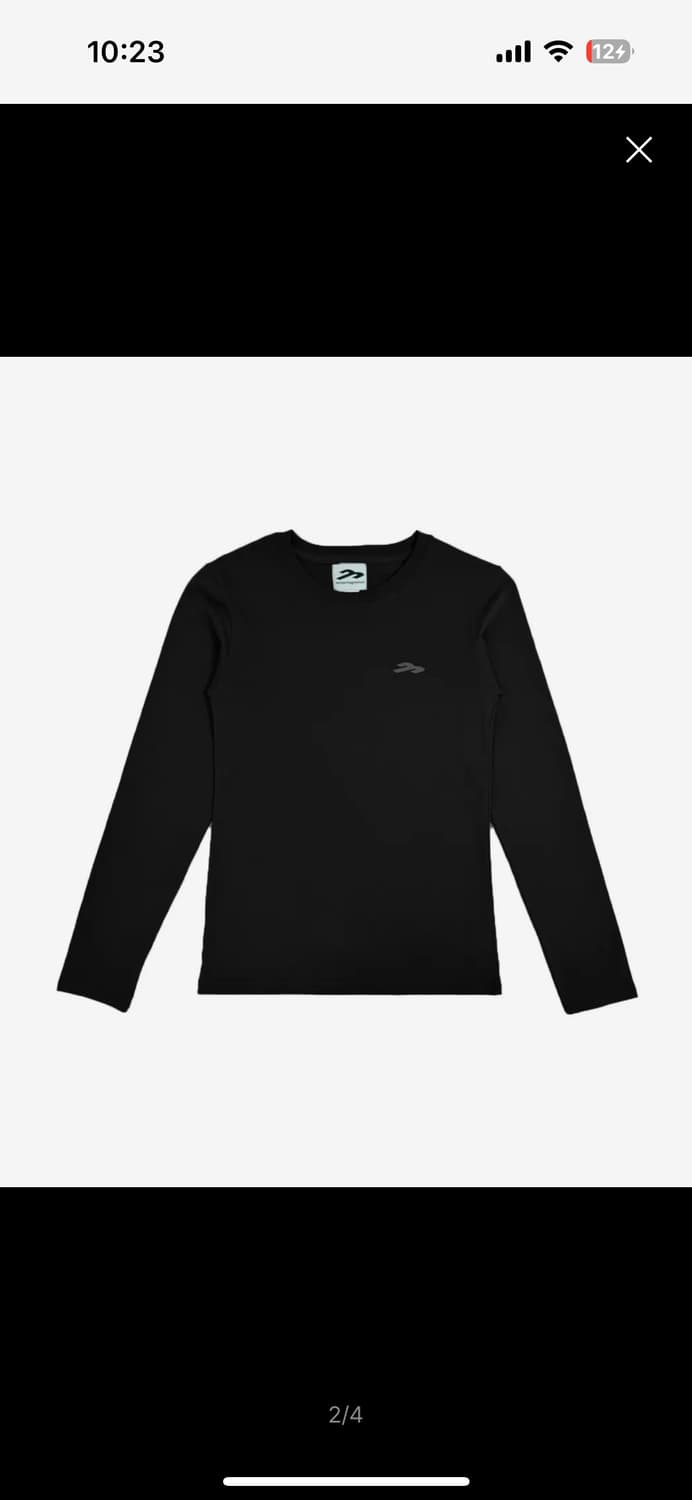 탄산마그네슘 마운틴 롱슬리브 블랙 상품이미지2