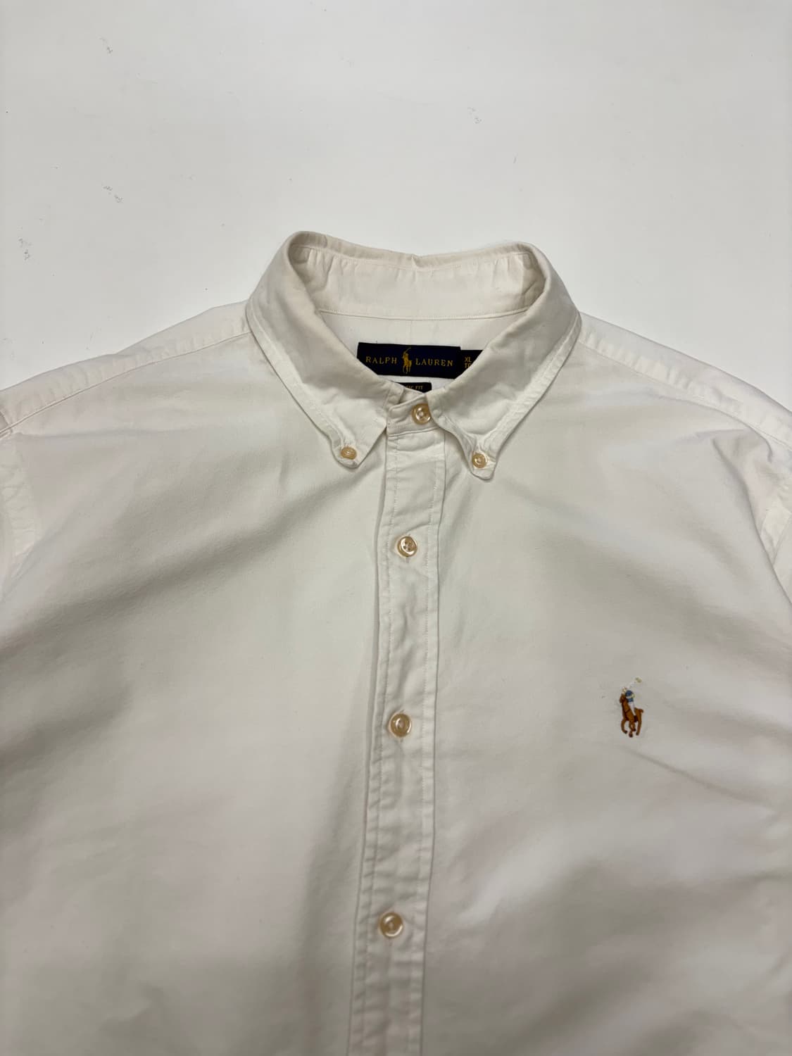 폴로 화이트 코튼 셔츠 상품이미지4