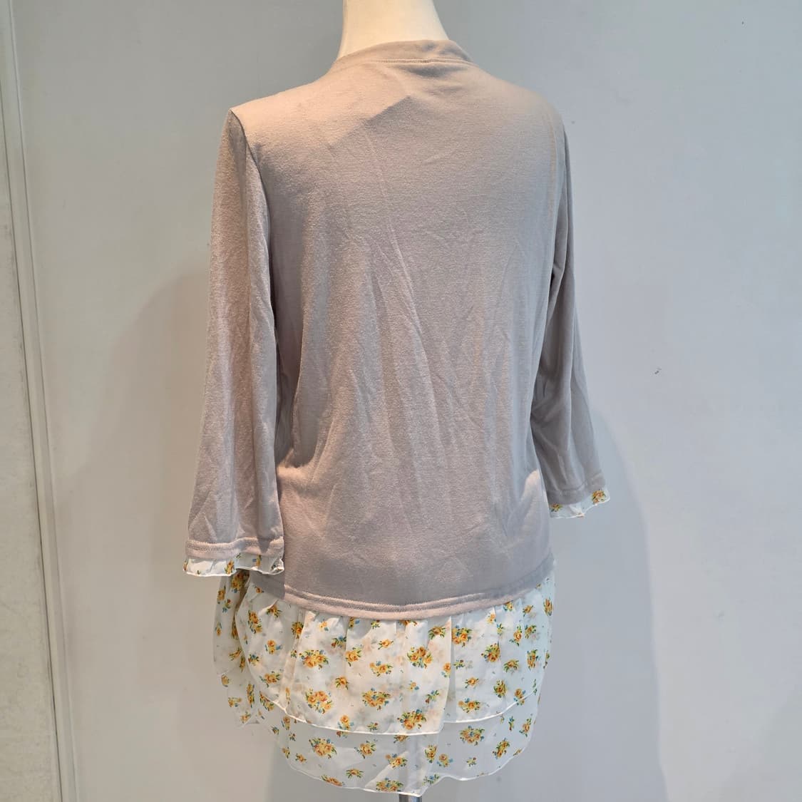 가디건+모리걸 플라워 캉캉 레이어드 원피스 일체형 상품이미지5