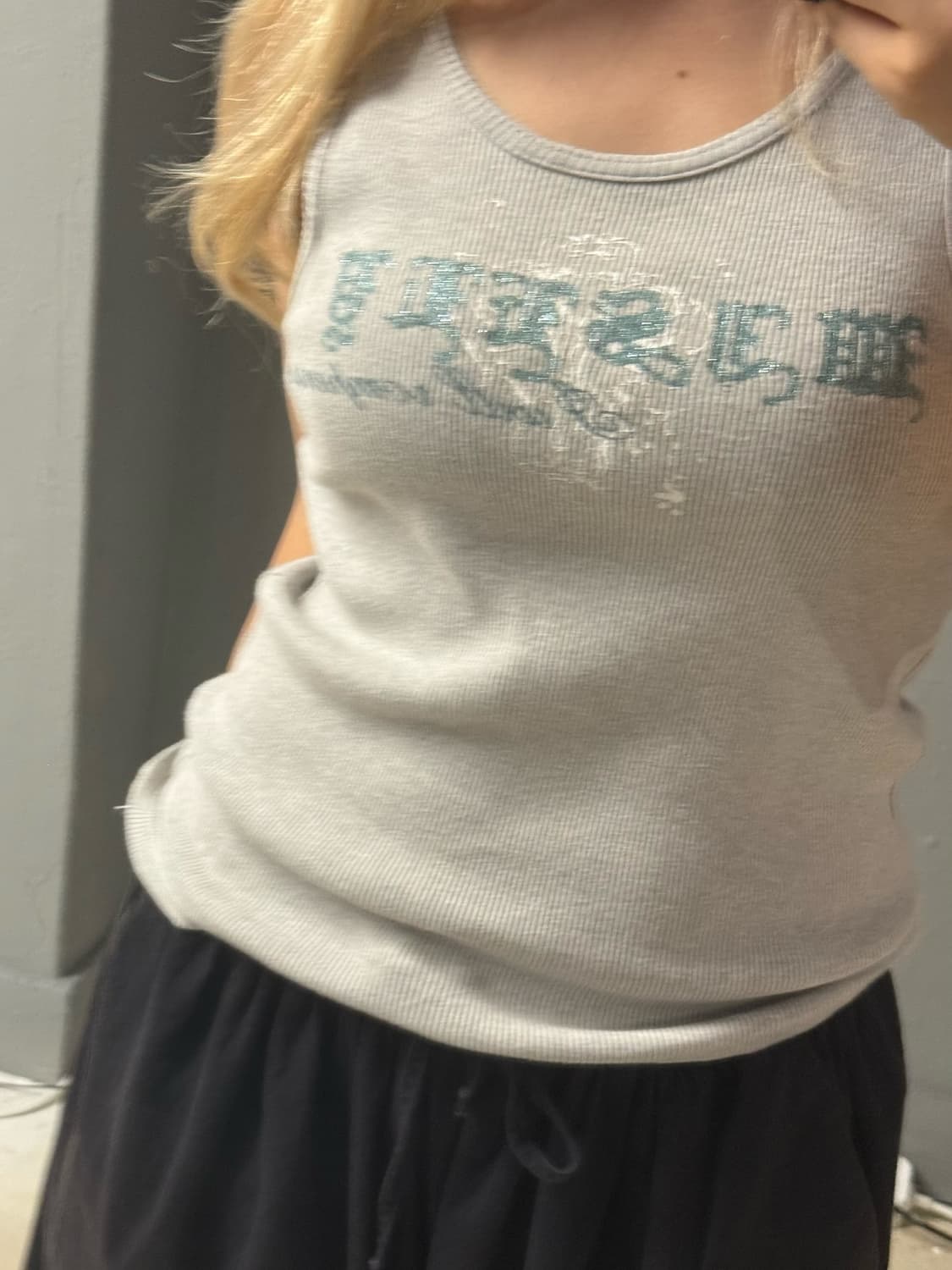 semantic design lettering sleeveless 상품이미지3