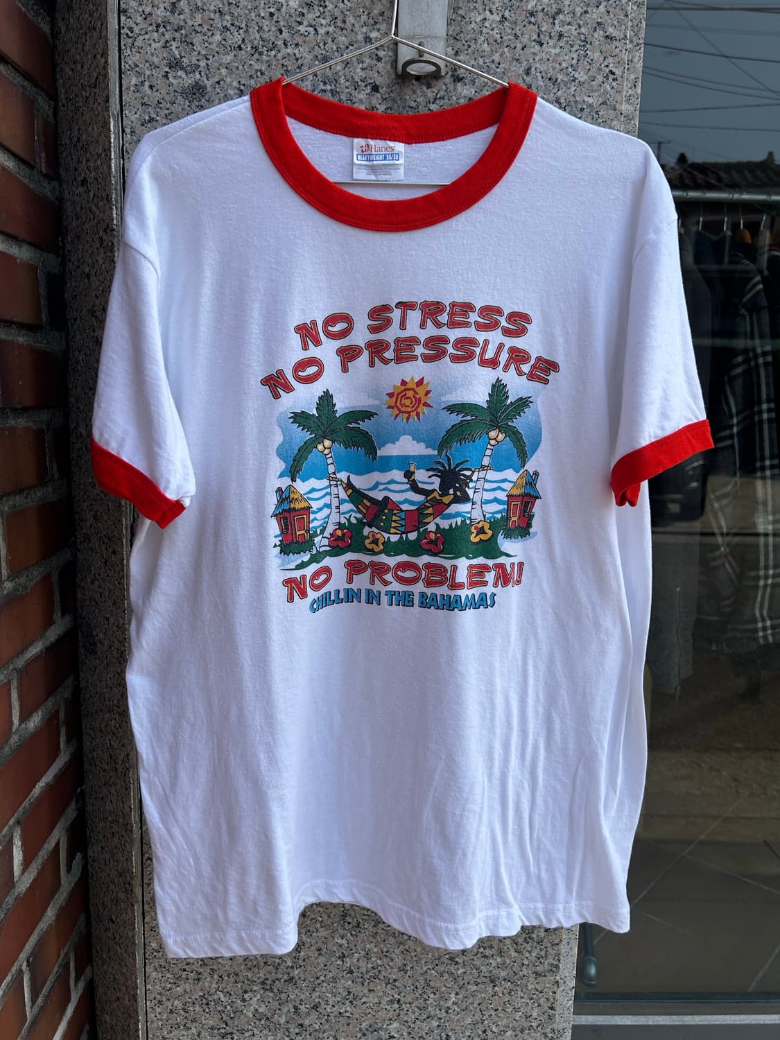 90,00’s No stress 링거티셔츠 상품이미지1