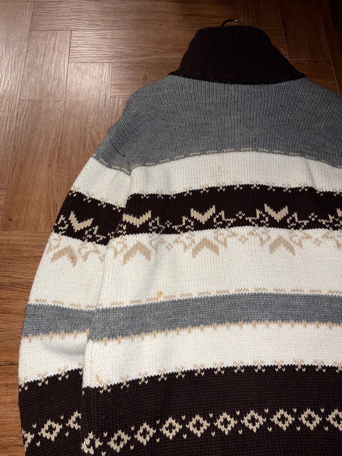 빈티지 노르딕 니트 집업 상품이미지7