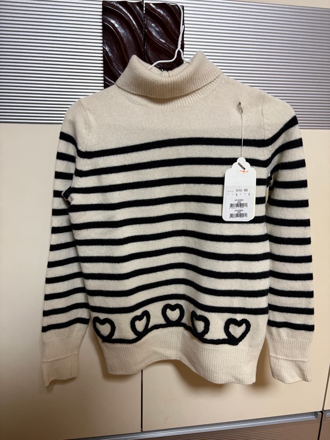 레니본 여성 스트라이프 니트 54사이즈  상품이미지1