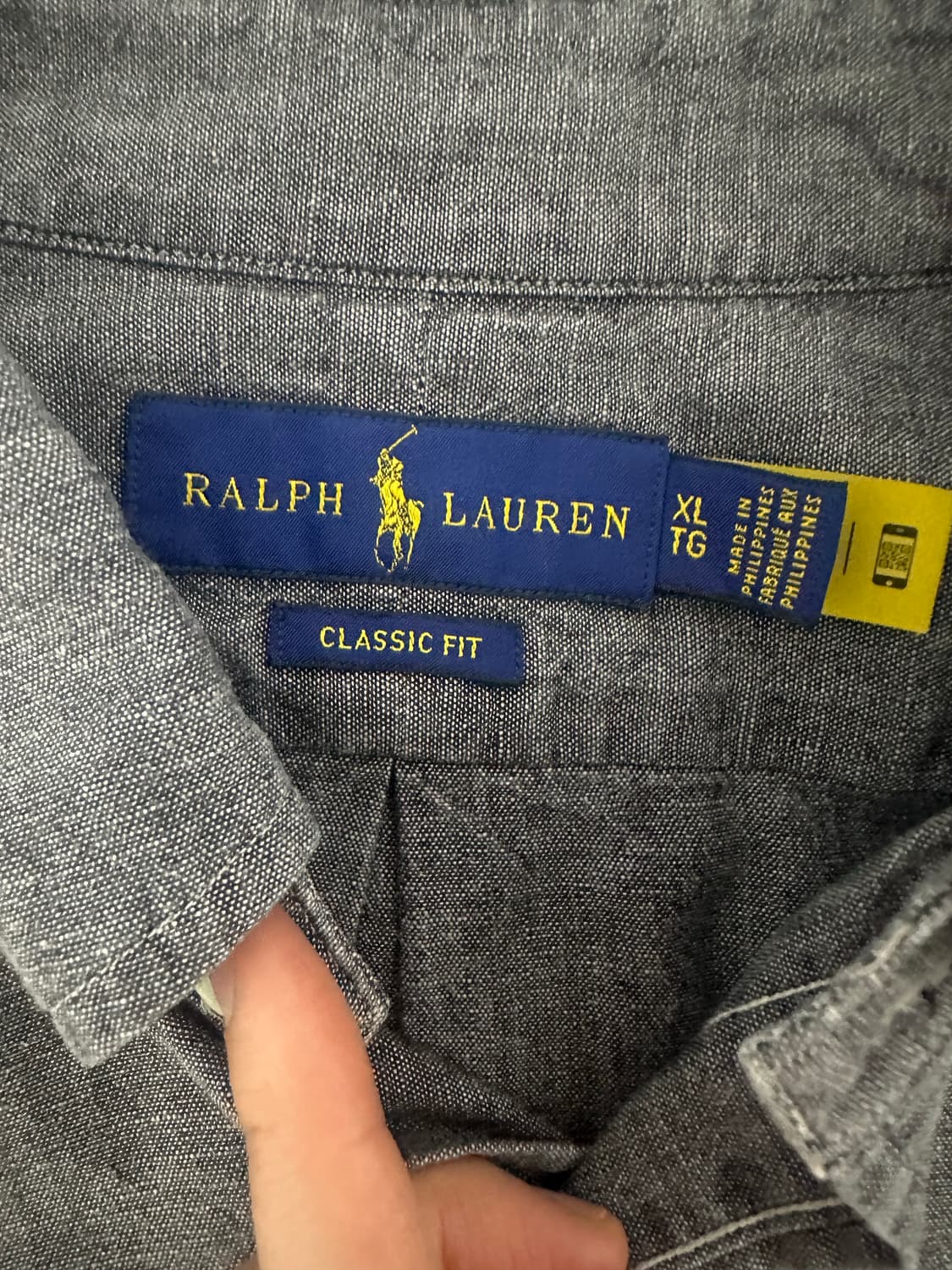 폴로 클래식핏 린넨 셔츠 105 새상품급 상품이미지4