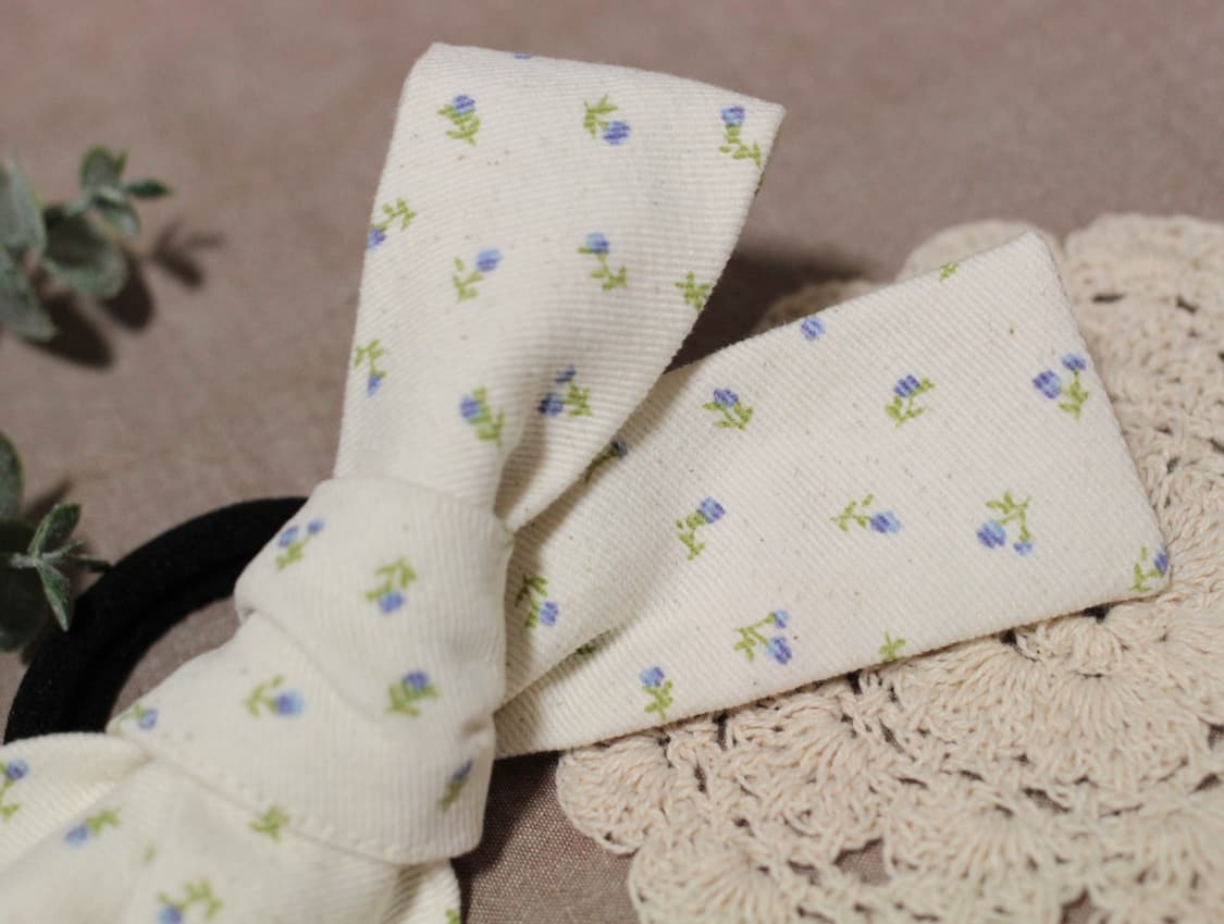 핸드메이드 모리걸 잔꽃 리본 머리끈 상품이미지5