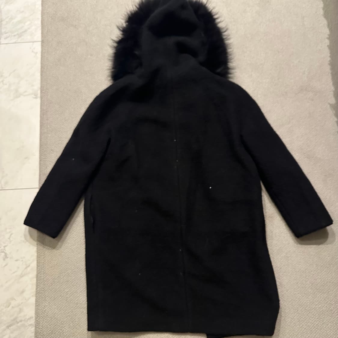 시스템 SYSTEM 라쿤 퍼 트리밍 울 자켓 상품이미지9