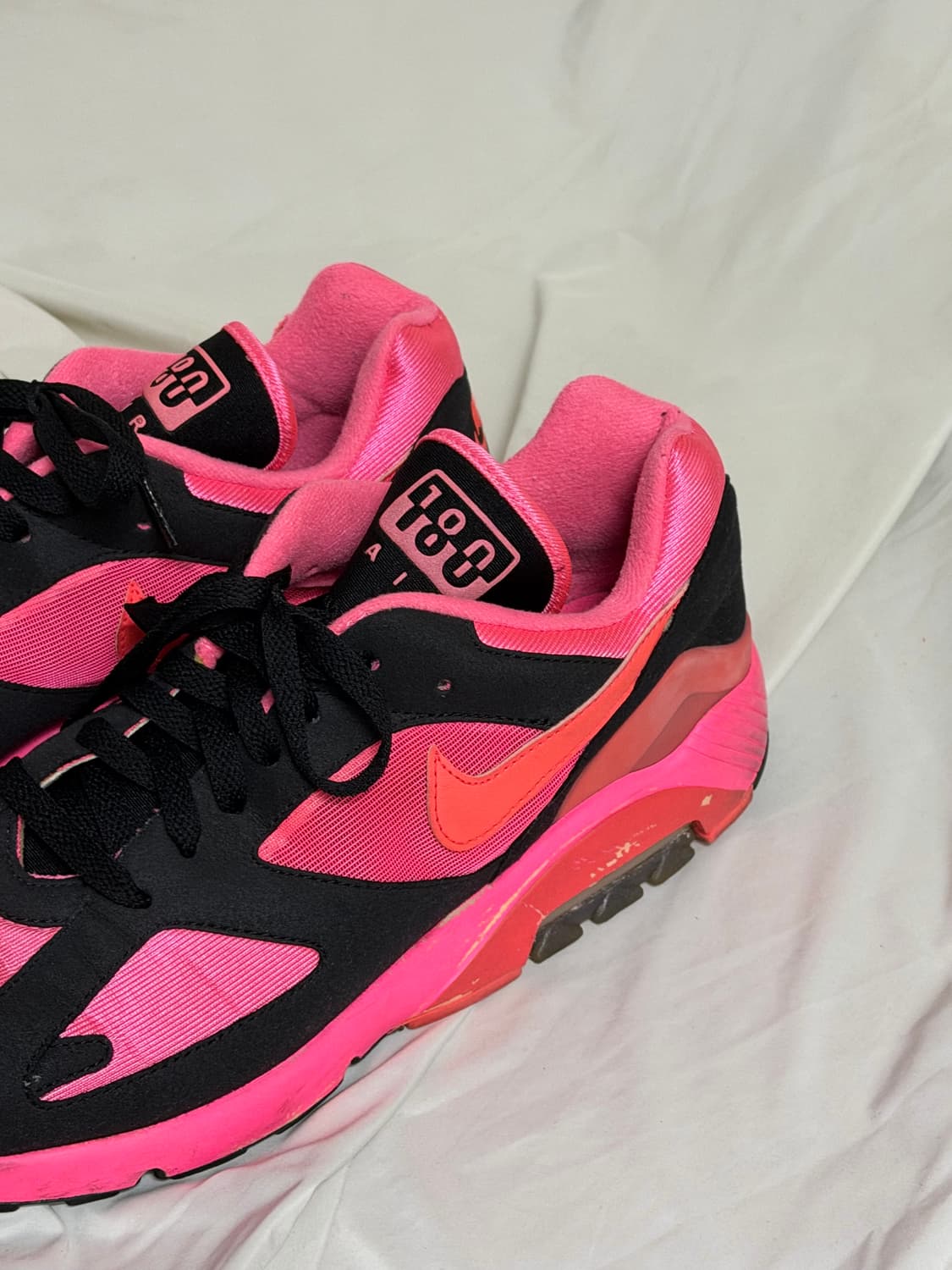 나이키 x 꼼데가르송 옴므 플러스 에어맥스 180 블랙 핑크 상품이미지2